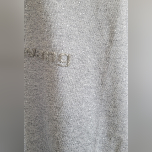 ALEXANDER WANG-Gray Glitter T-Shirt - Picture 10 of 10